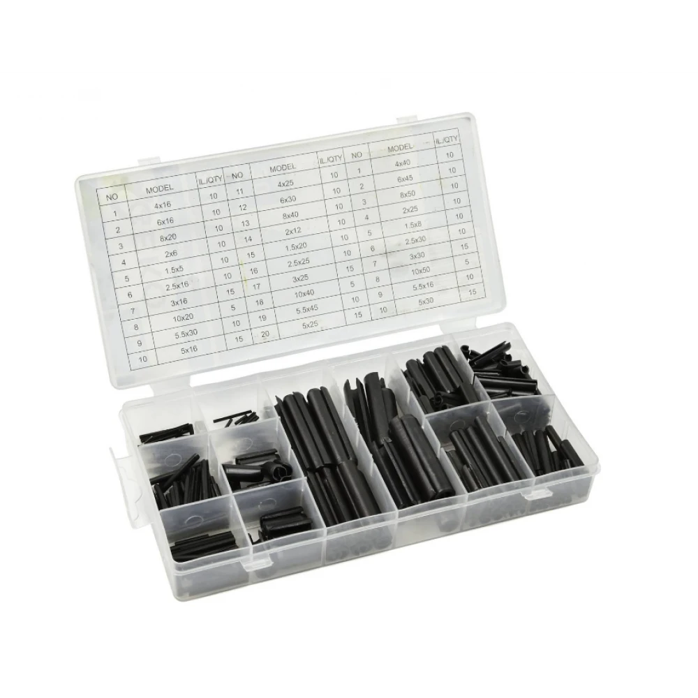 Комплект пружинни щифтове MIX, пружинна стомана, 315 броя - G03601