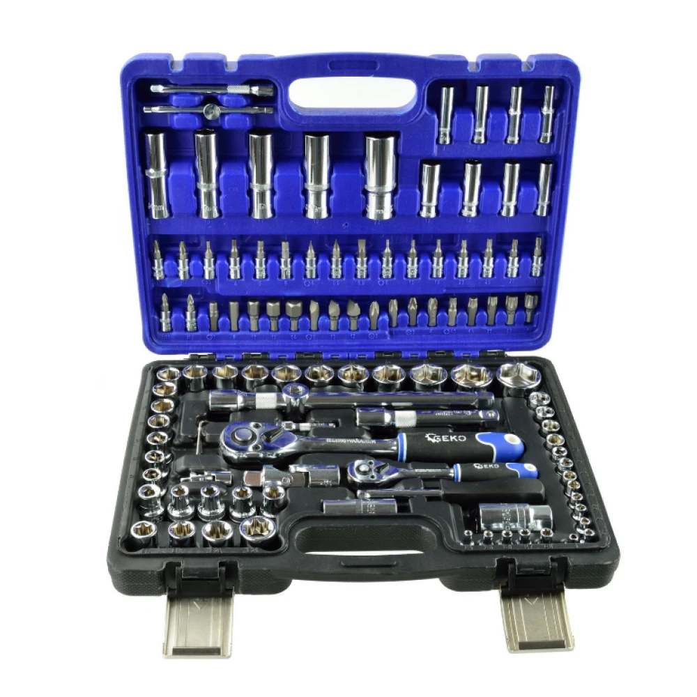 Комплект накидни и торкс ключове 1/2" и 1/4" 108 бр. GEKO G10101