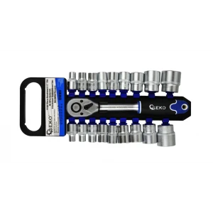 Комплект гаечни ключове 1/2", 19 части, 8-32 мм, CRV - G10103