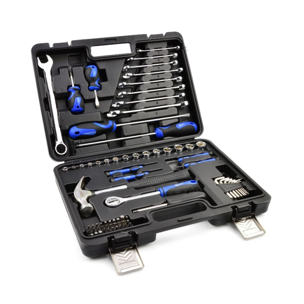 Комплект инструменти, 73 броя, 1/4", 3/8", Cr-V стомана - G10108
