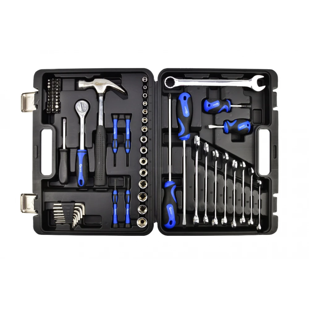 Комплект инструменти, 73 броя, 1/4", 3/8", Cr-V стомана - G10108