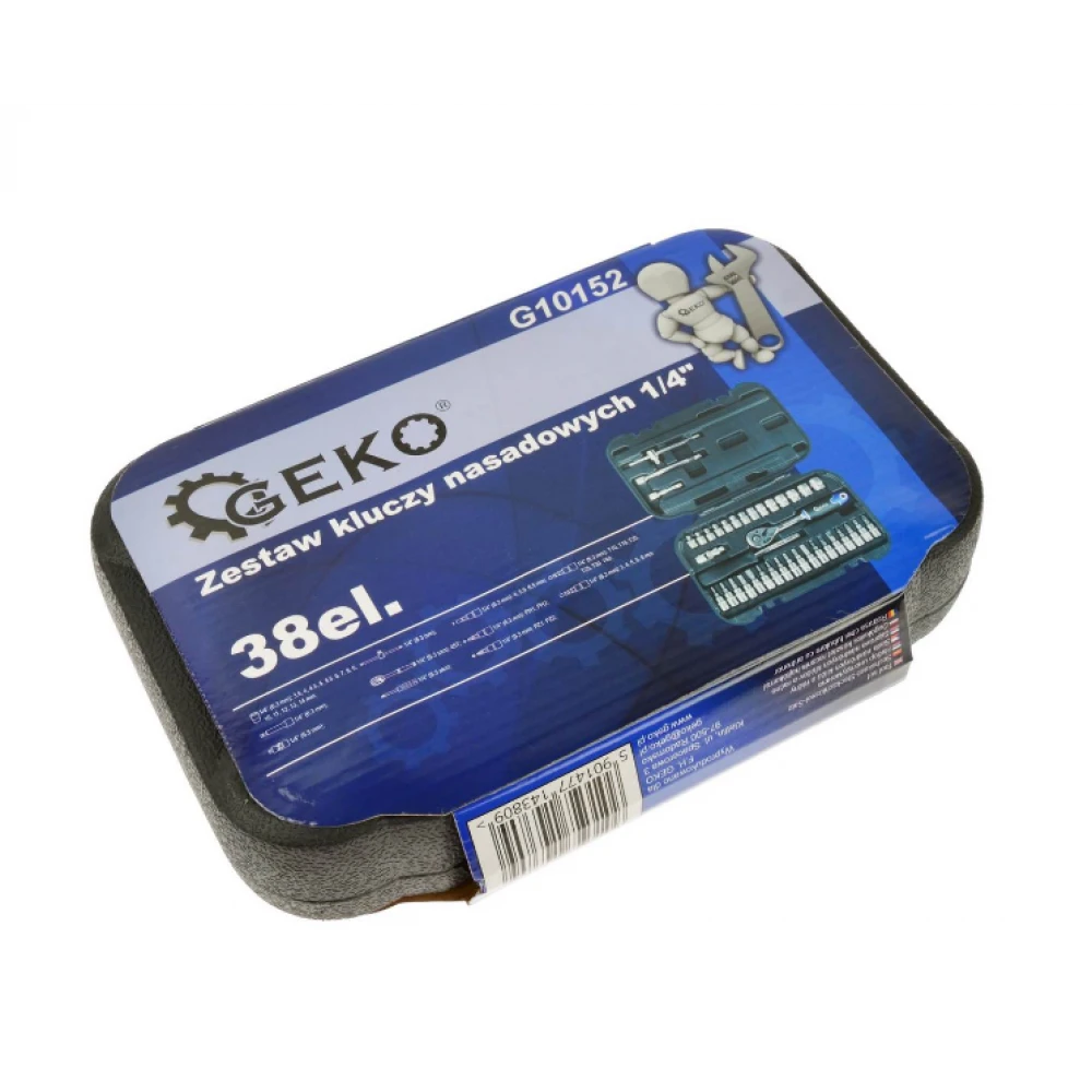 Комплект гаечни ключове 1/4" 38 части GEKO G10152