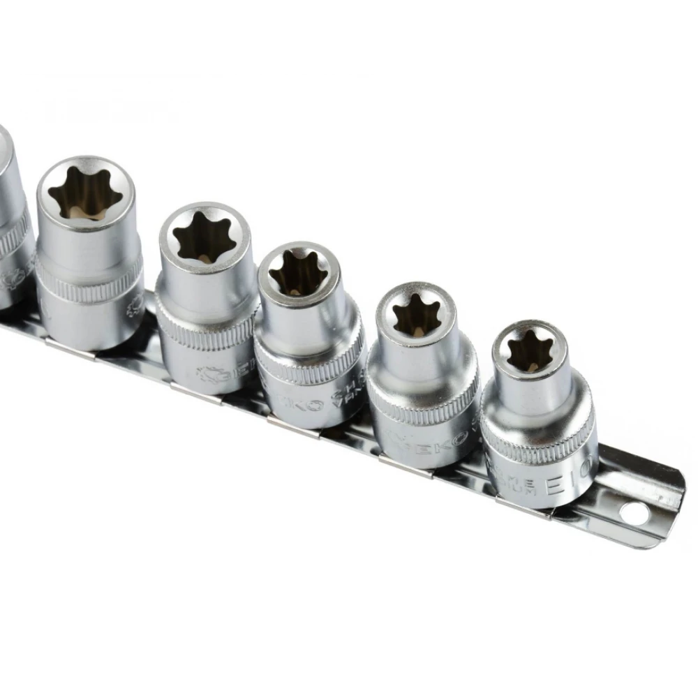 Комплект фасунги TORX E10-E24 CrV 1/2" Drive 10 бр. - GEKO G10160