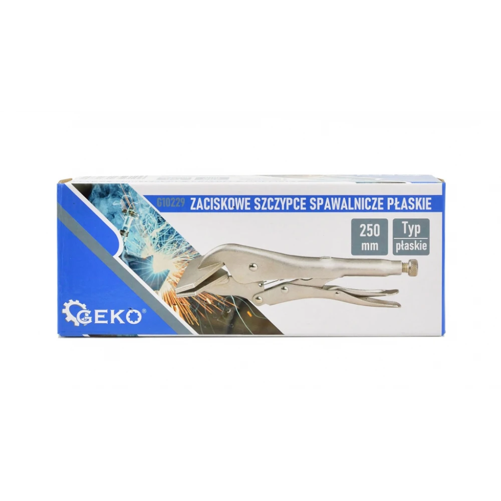 Плоски заваръчни клещи чираци, хром-ванадиева стомана, 250 мм - G10229