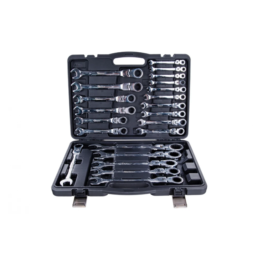 К-кт звездогаечни ключове с тресчотка и чупеща глава 22 броя 6-32 мм G10342