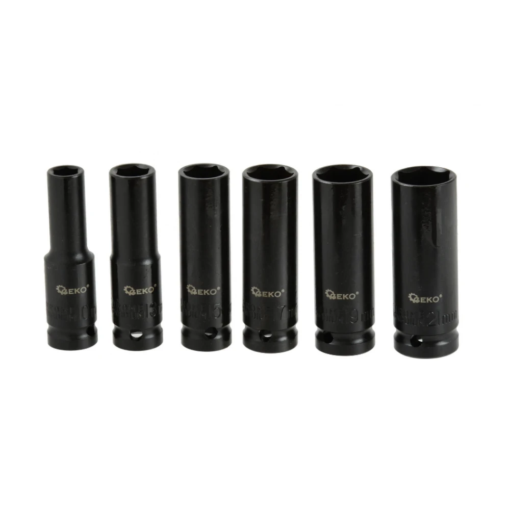 Комплект ударни удължени вложки, 1/2" 10-21 мм, 6 бр. - G10500