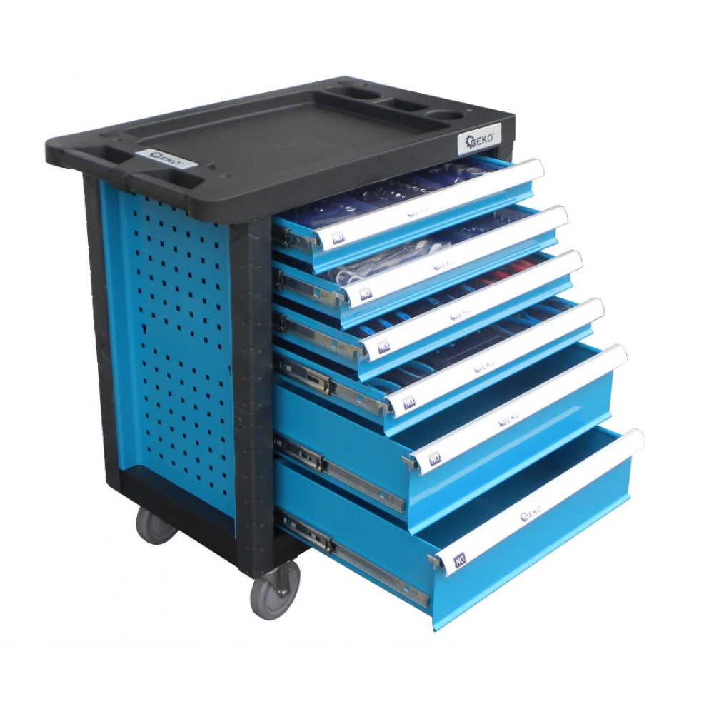 Количка с инструменти 245 части ( оборудвана ) с 6 чекмеджета G10831