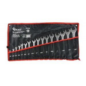 Комплект комбинирани гаечни ключове 16 броя 1/4"-1.1/4", Cr-V - G11152