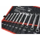 Комплект комбинирани гаечни ключове 16 броя 1/4"-1.1/4", Cr-V - G11152
