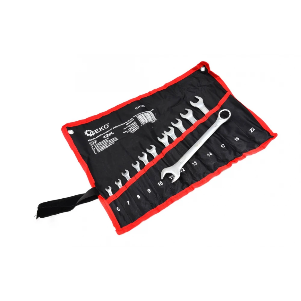 Комплект комбинирани гаечни ключове, 6-22 мм, 12 броя CRV - G11154