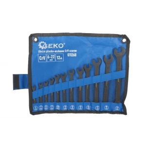 Комплект комбинирани ключове, черни, 6-22 мм, 12 бр. - G11260