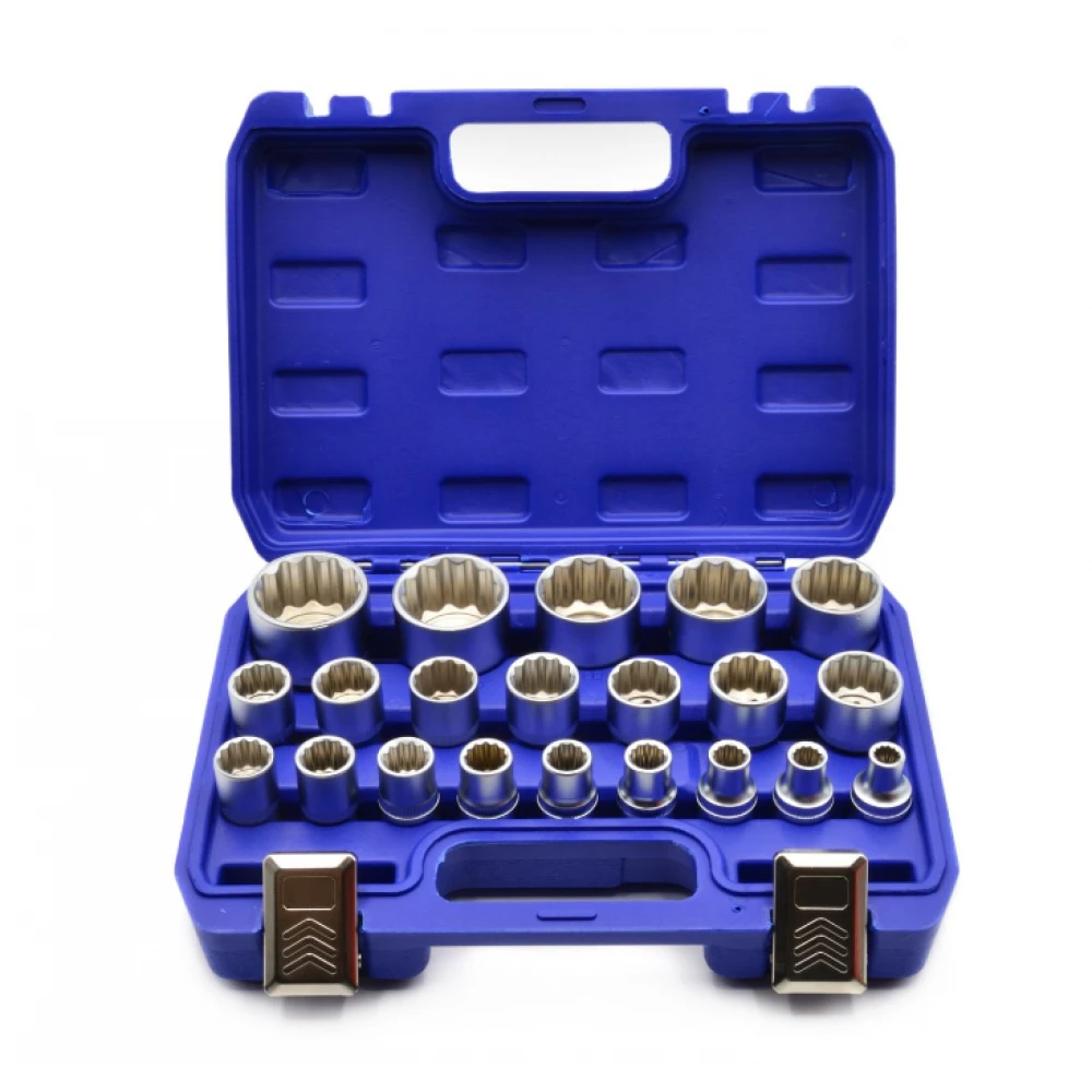 Комплект фасунги 21 бр. 12-точков 8-36 мм CRV 50 BV 30 - GEKO G13547