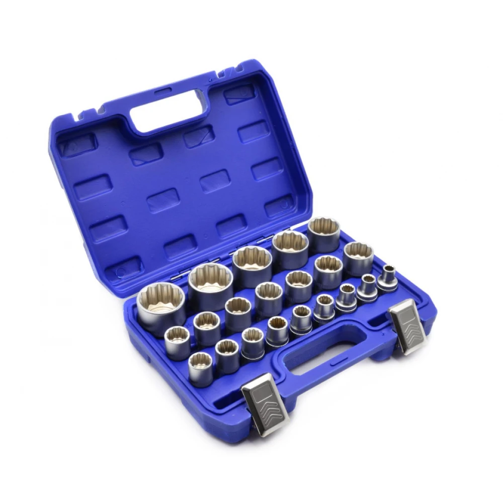 Комплект фасунги 21 бр. 12-точков 8-36 мм CRV 50 BV 30 - GEKO G13547