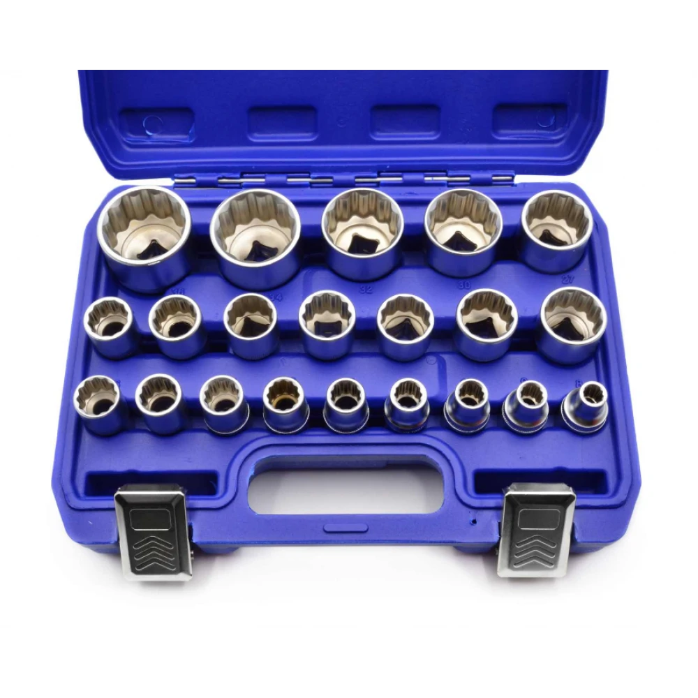 Комплект фасунги 21 бр. 12-точков 8-36 мм CRV 50 BV 30 - GEKO G13547