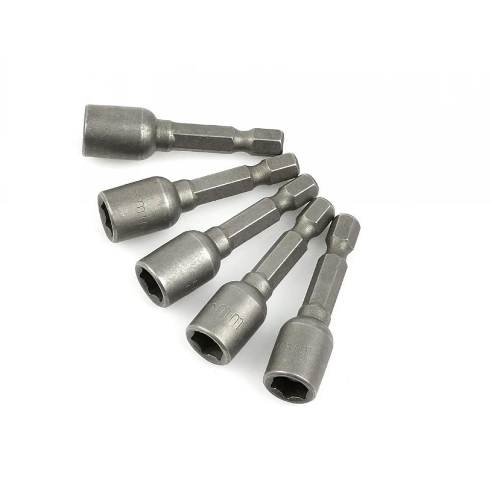 Комплект магнитни адаптери за вложки 8x48 мм, 1/4", 5 бр. - G15006