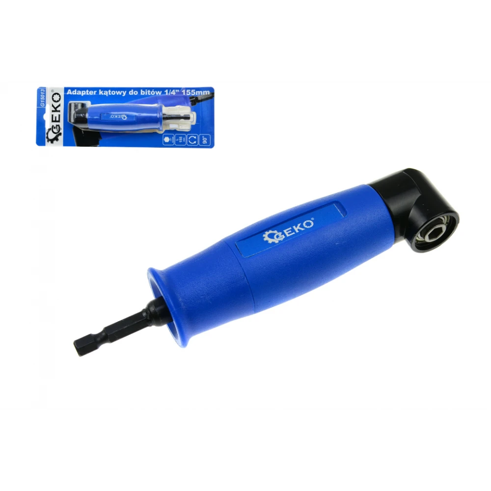 Ъглов адаптер за битове 1/4" 155 мм GEKO G15013
