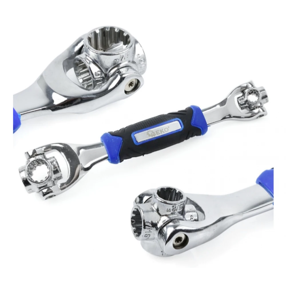 Мултифункционален гаечен ключ 48 в 1, 8-19 мм GEKO G15030