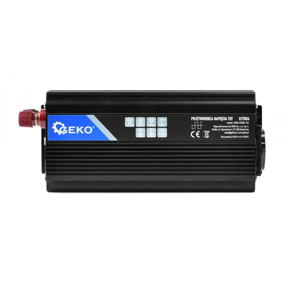 Преобразувател на напрежение 12 V/230 V 500/1000 W GEKO G17004