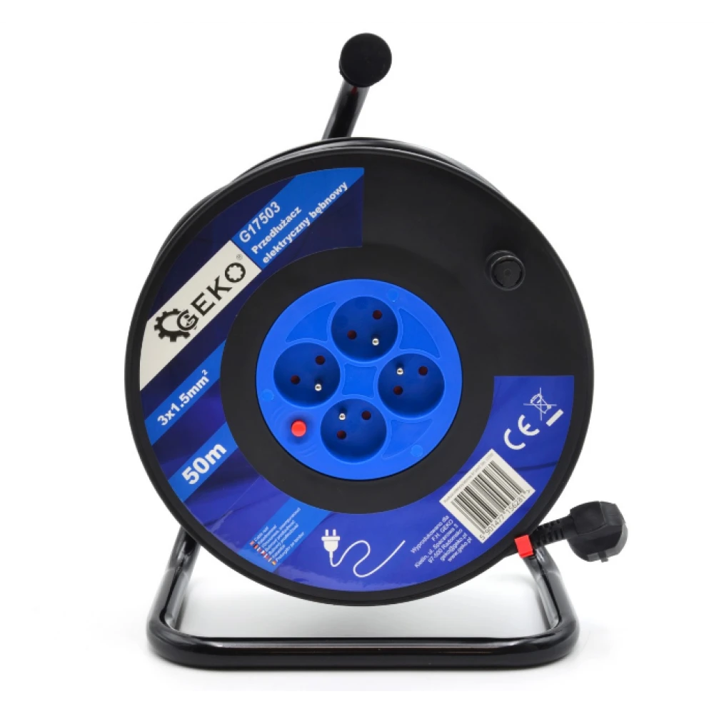 Електрически кабел на макара 3х1.5 мм2, 50 м - GEKO G17503