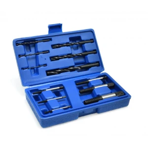 Винтови екстрактори + hss свредла 12 части GEKO G30034