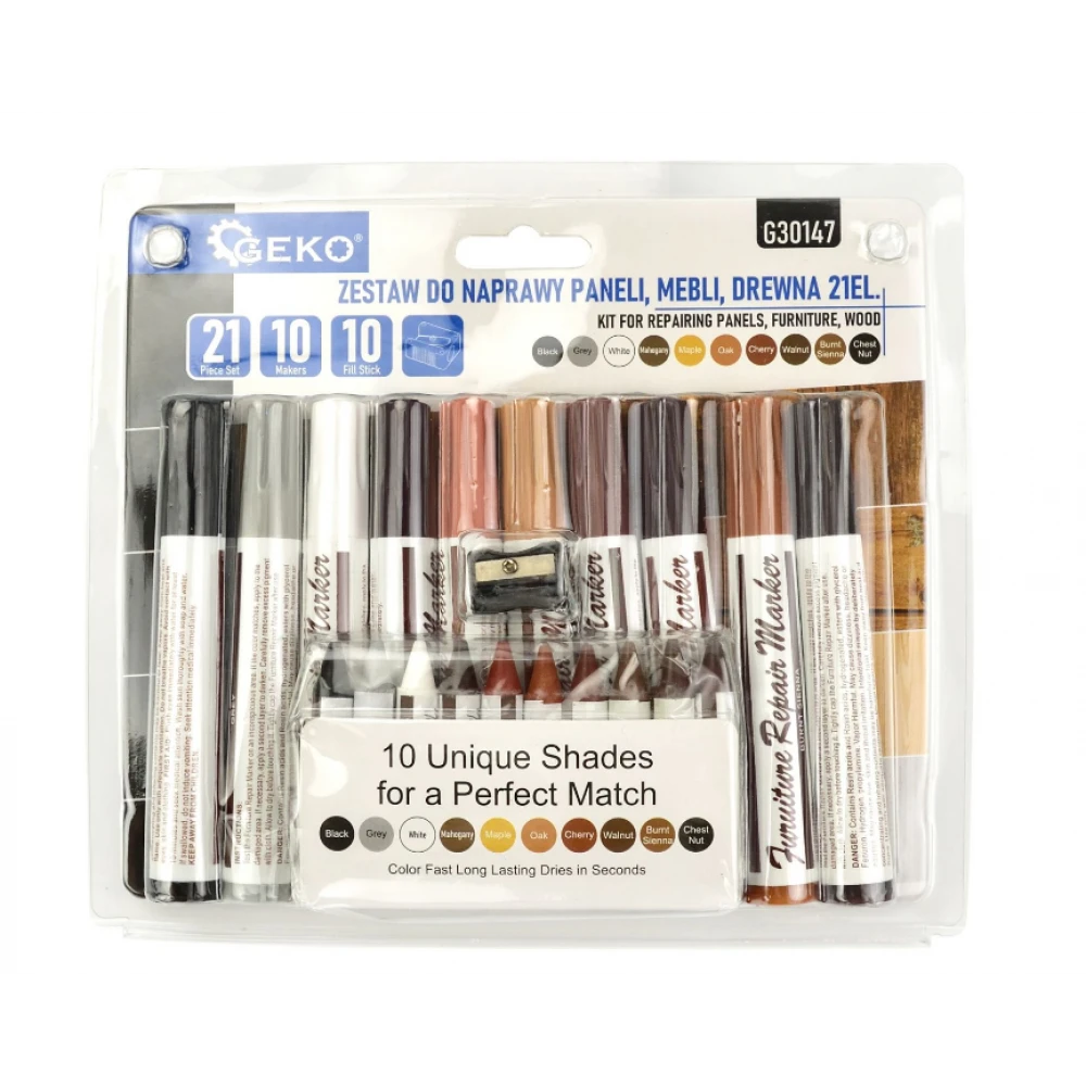 Комплект за ремонт и възстановяване на мебели и дърво 21 броя G30148