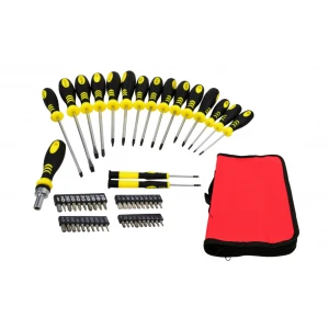 Комплект отвертки 59 бр. CRV GEKO (черен/жълт) G30558