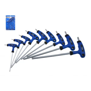 Комплект Т-образни отвертки тип Torx 9 части - GEKO G30587