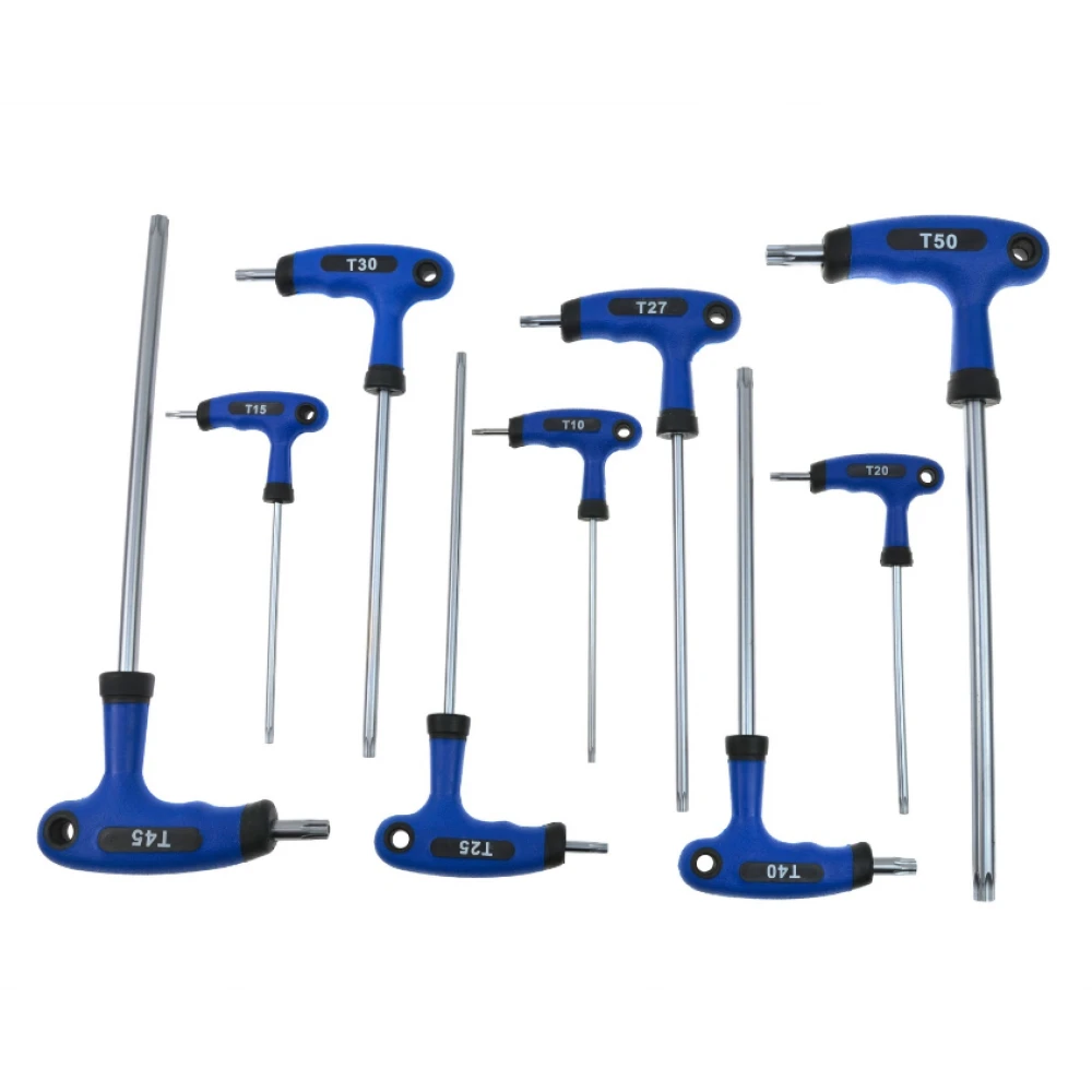 Комплект Т-образни отвертки тип Torx 9 части - GEKO G30587