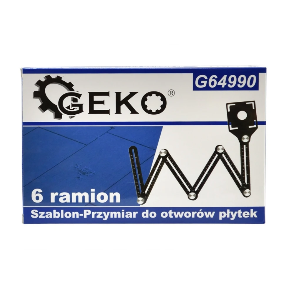 Шаблон за пренасяне на ъгли и отвори на 6-те плочи за рамена - GEKO G64990