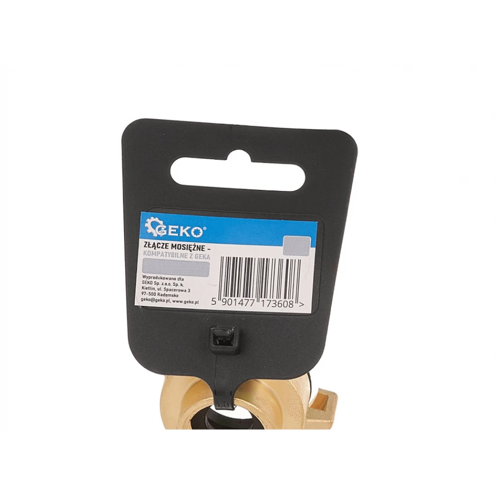 Месингов съединител за маркуч с GEKA връзка, 1/2" накрайник - G70131