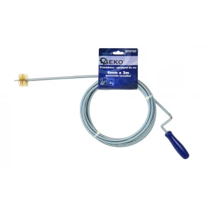 Спирала за почистване на тръби 6 мм х 3 м (край с четка) - G73153