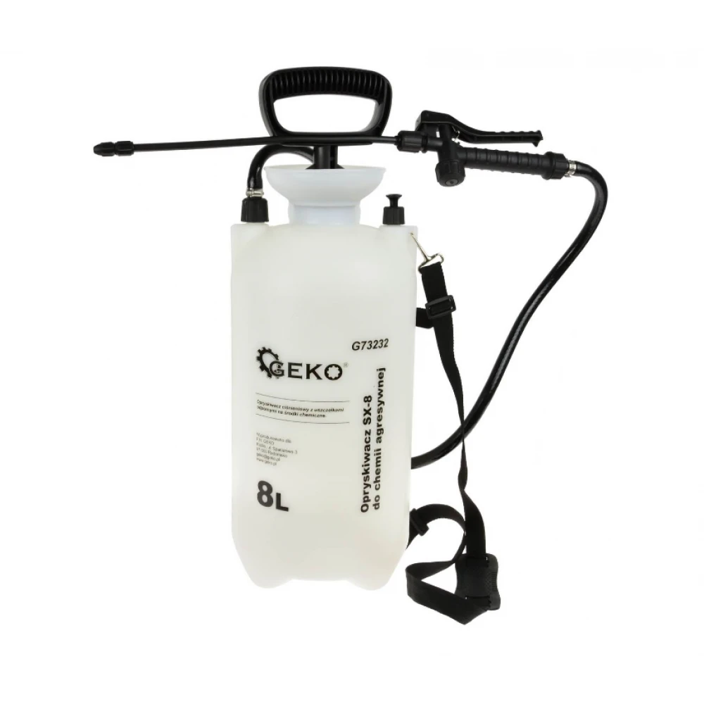 Ръчна пръскачка 8 литра с PVC маркуч - G73232