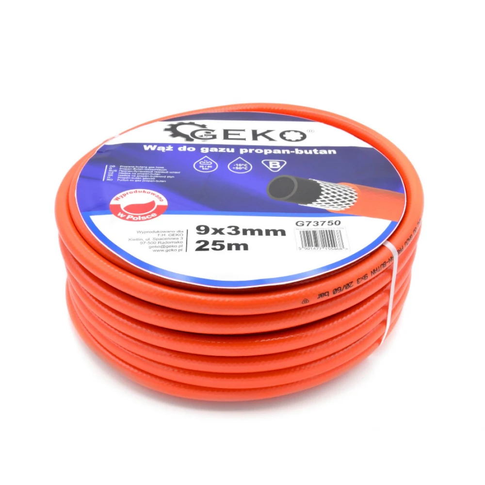 Технически маркуч за пропан-бутан, 9 х 3 мм, 25 метра - G73750