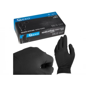 Нитрилни ръкавици SOLID GRIP, 50 бр., размер XL, черни - G75200-XL