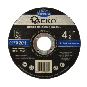 Режещ диск за метал GEKO PREMIUM 115x1.0x22.23 мм Inox - G78201