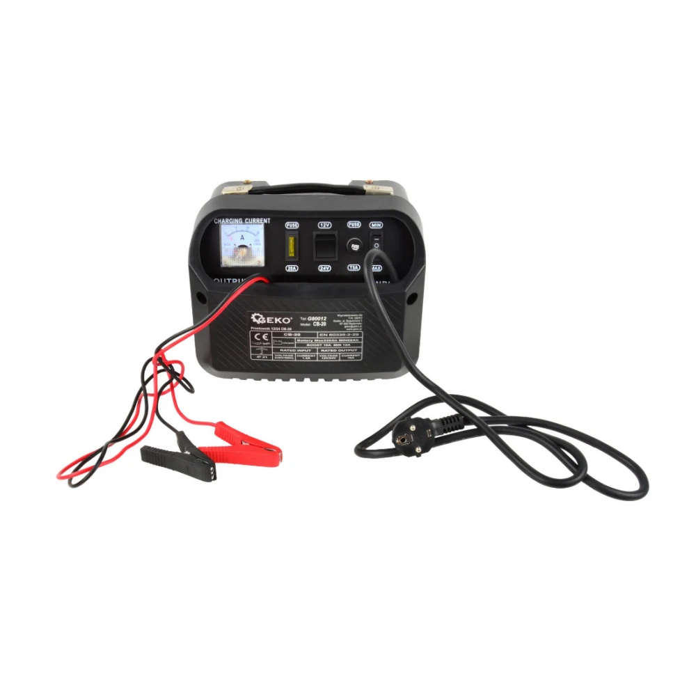 Зарядно за акумулатори / кола 12/24V CB-20 - GEKO G80012