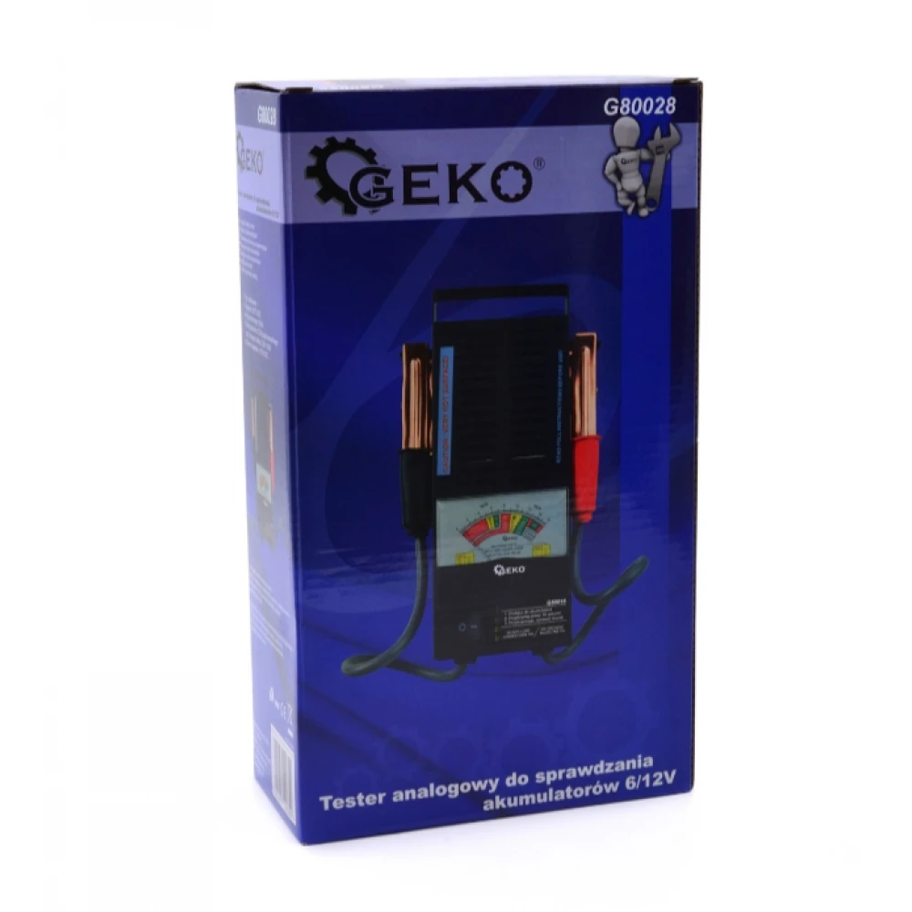 Аналогов тестер за проверка на батерии 6/12 V GEKO G80028