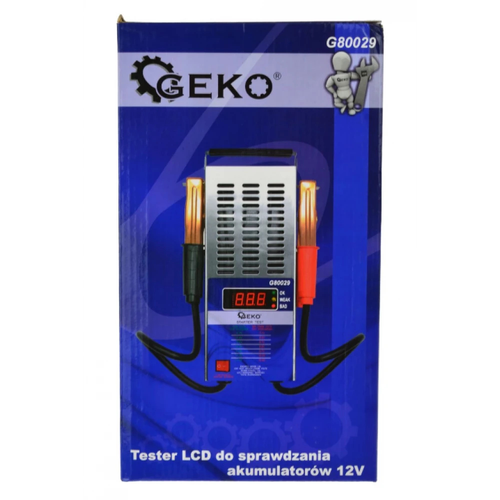 LCD тестер за проверка на батерии 12 V GEKO G80029