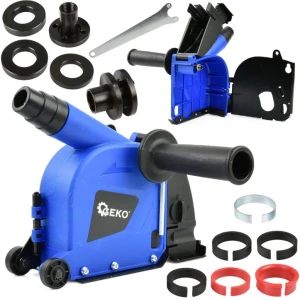 Прахоуловител за ъглошлайф, 125 мм/115 мм 6 адаптера 38-48 мм - G80258