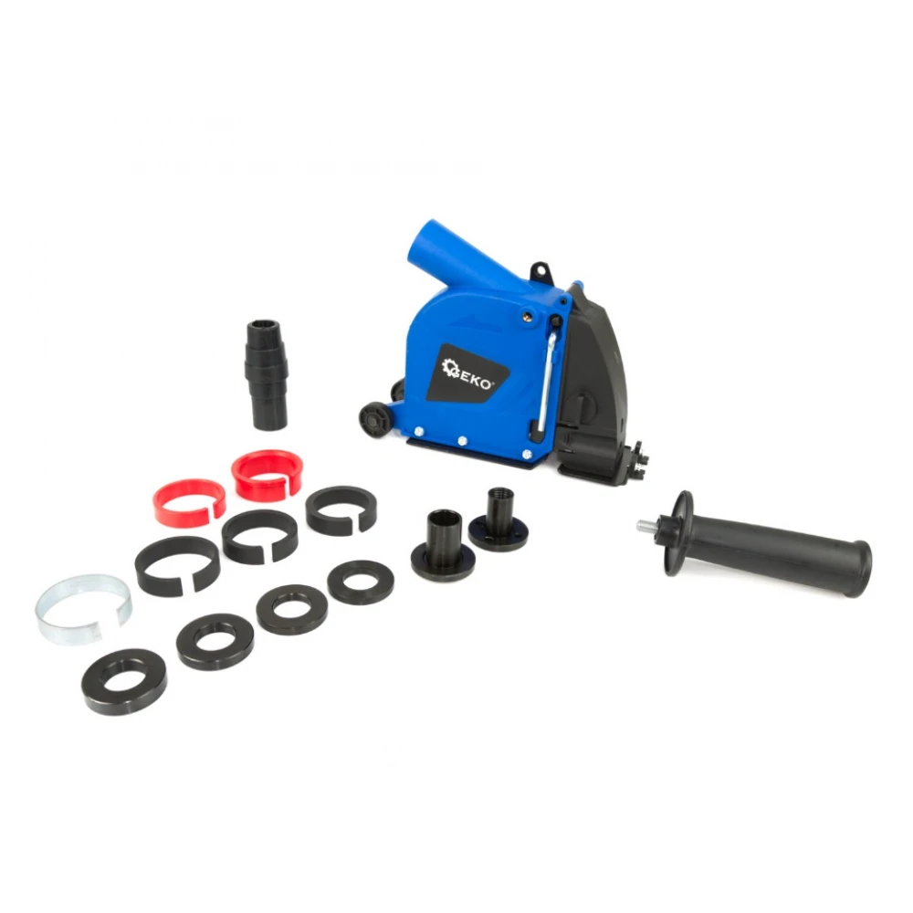 Прахоуловител за ъглошлайф, 125 мм/115 мм 6 адаптера 38-48 мм - G80258