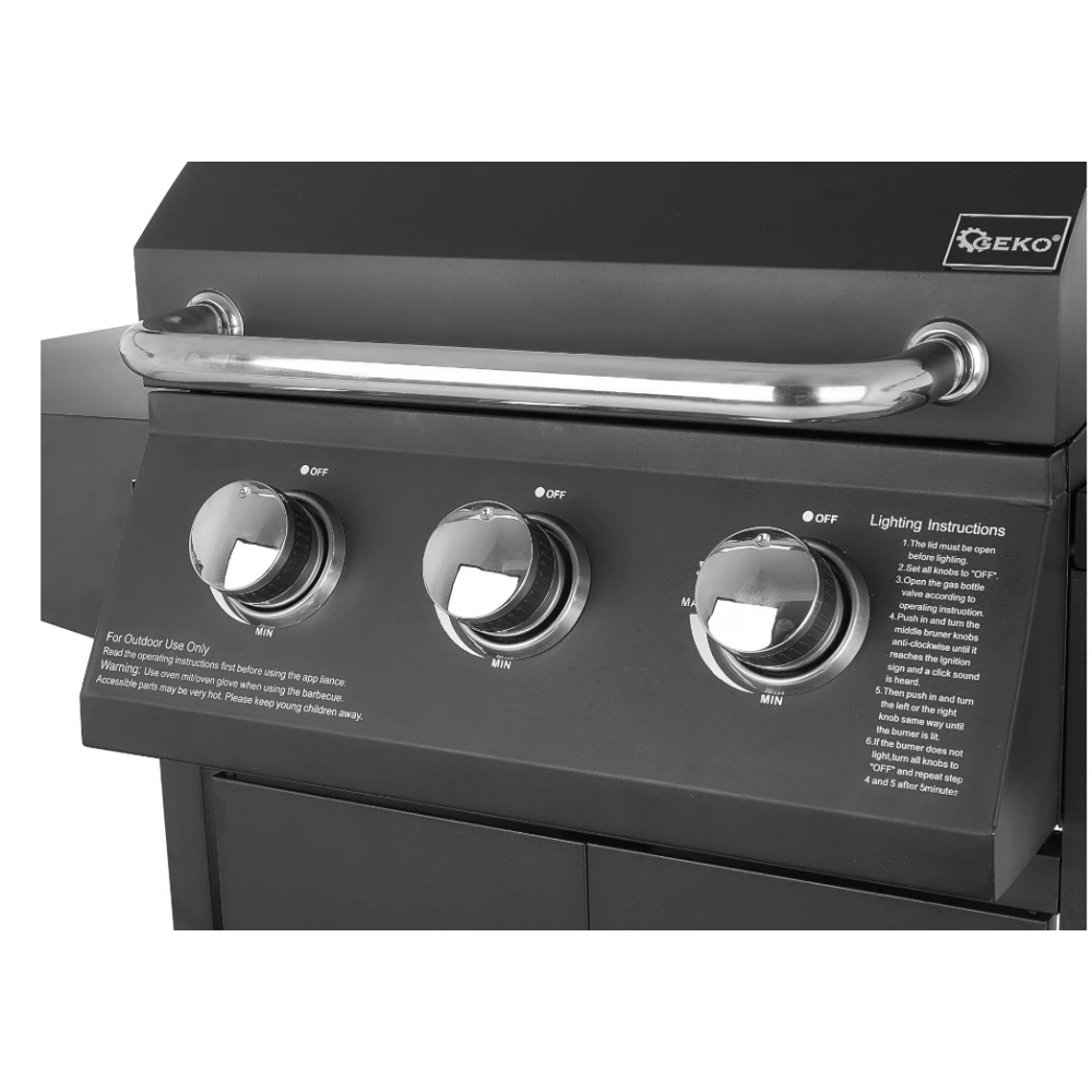 Газова скара / барбекю 4 горелки (3+1) 11.6 kW - GEKO G80515