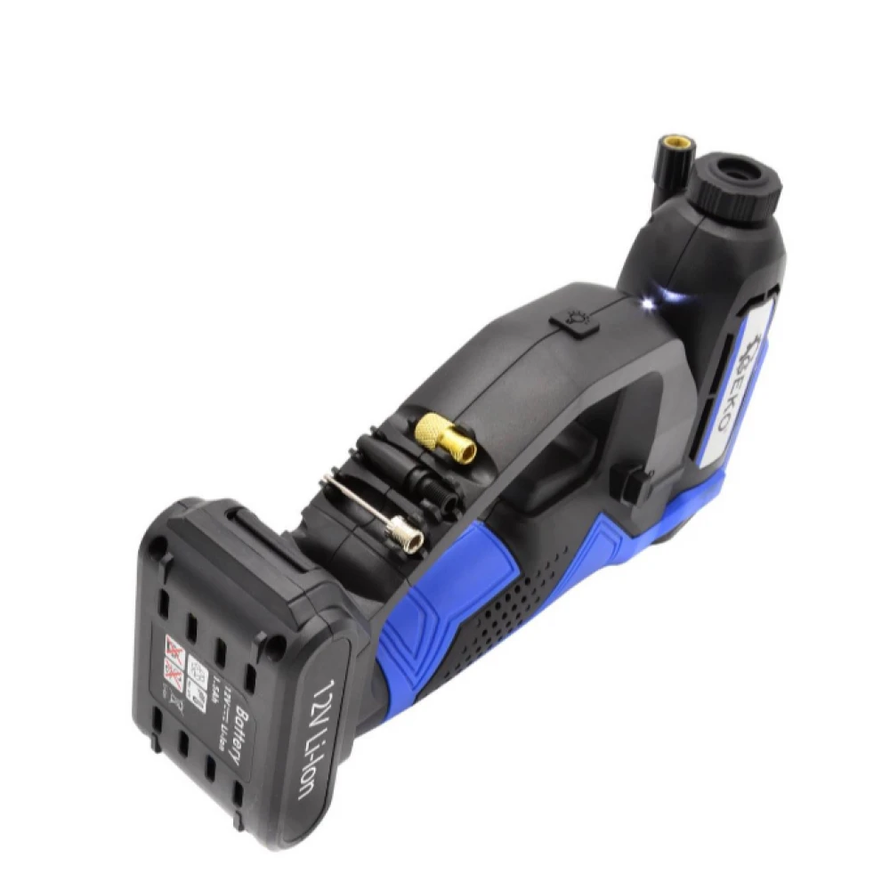 Безжичен акумулаторен компресор 12 V LCD 150 PSI GEKO G80652