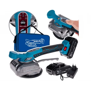 Вибрираща машина / вендуза за плочки 21V 2 батерии + зарядно - G80670