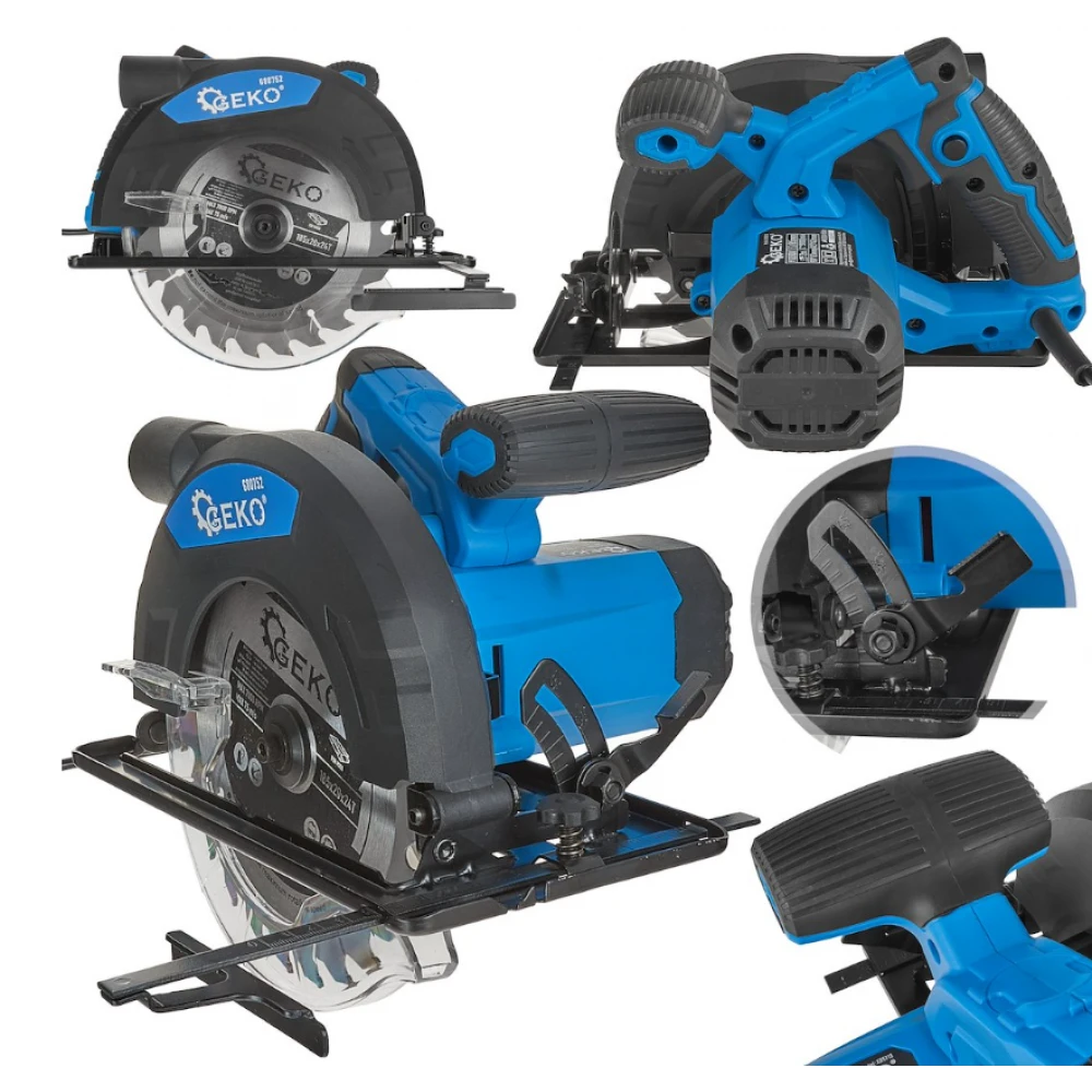 Електрически ръчен циркуляр за дърво 1200W / 185 мм - G80752