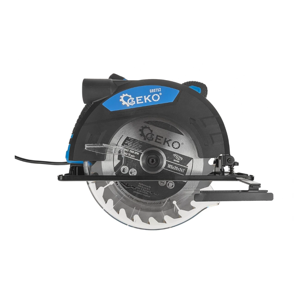 Електрически ръчен циркуляр за дърво 1200W / 185 мм - G80752