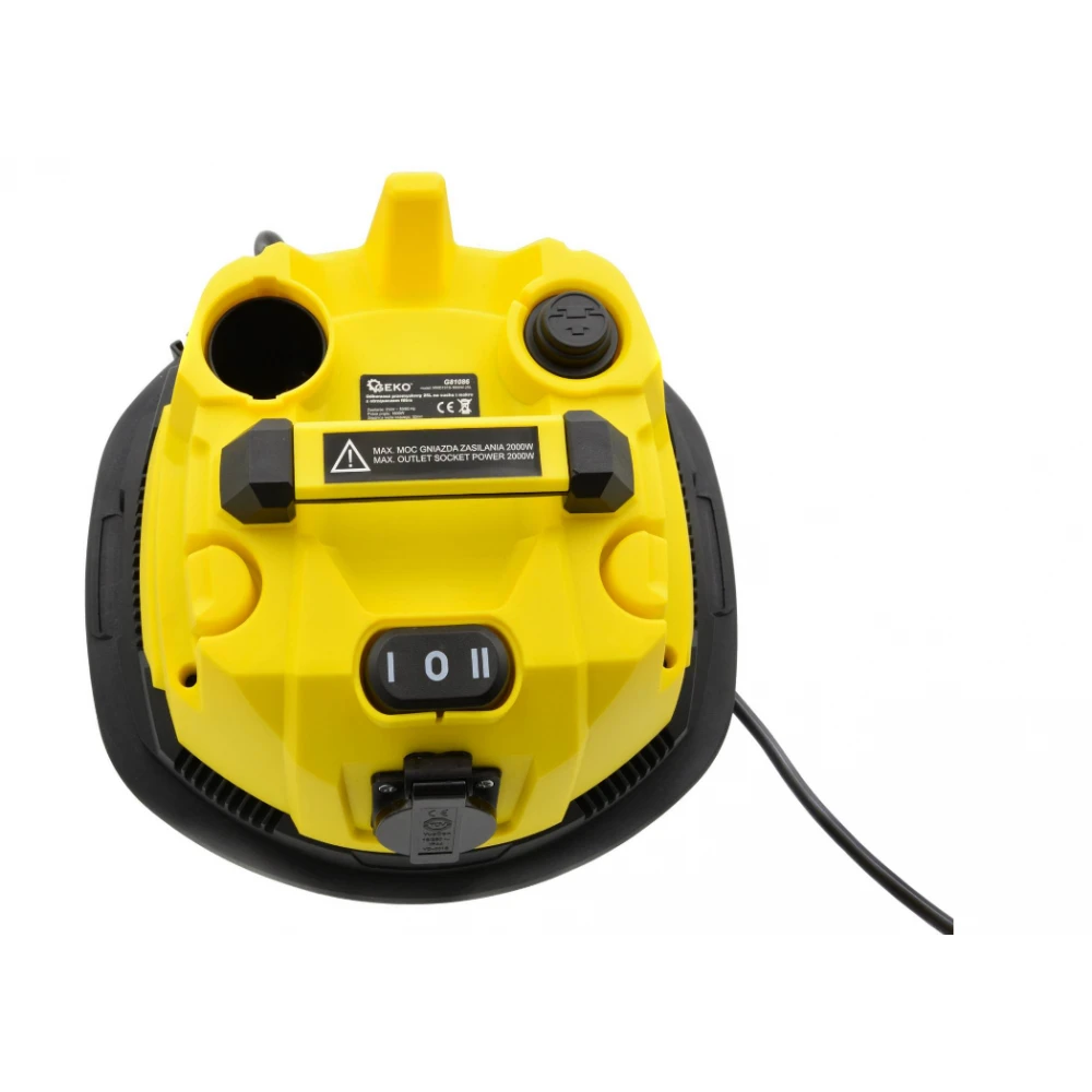 25 л индустриална прахосмукачка с филтърен шейкър за сухо и мокро почистване GEKO G81086