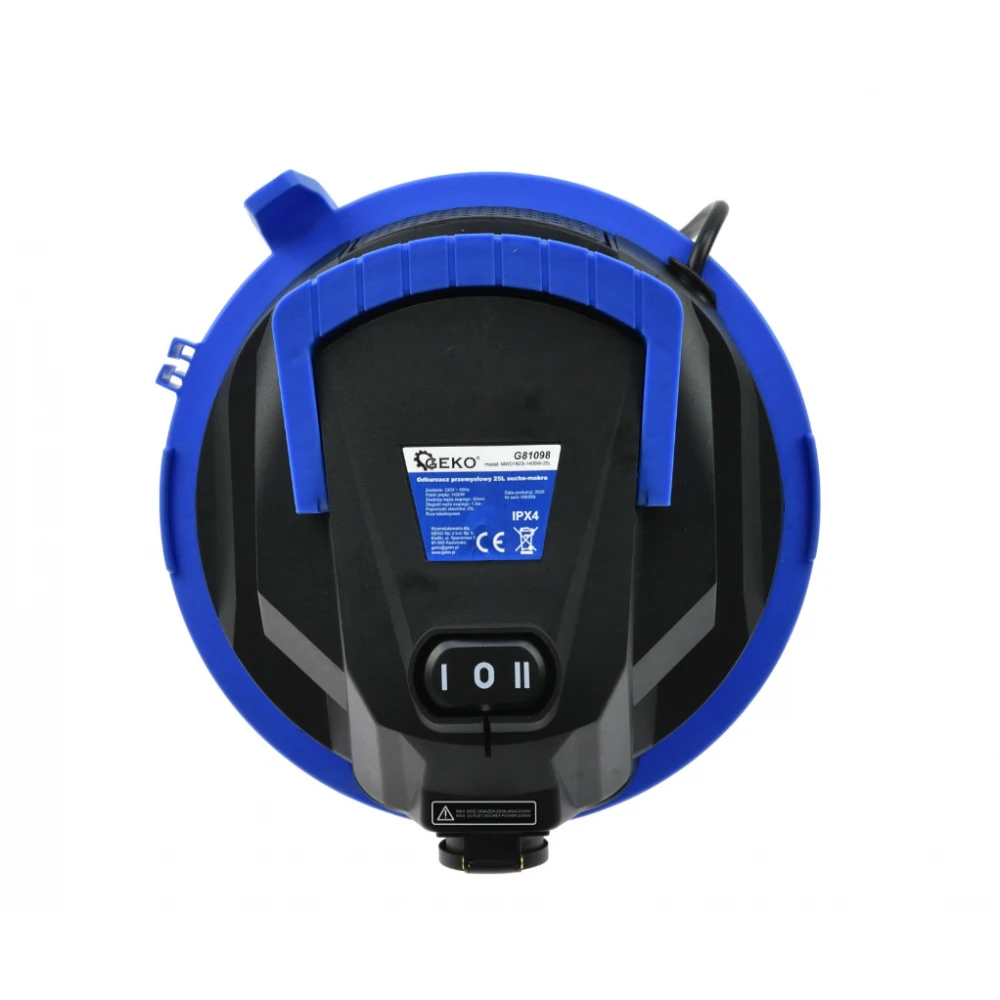 Индустриална прахосмукачка 25 литра за сухо - мокро почистване G81098