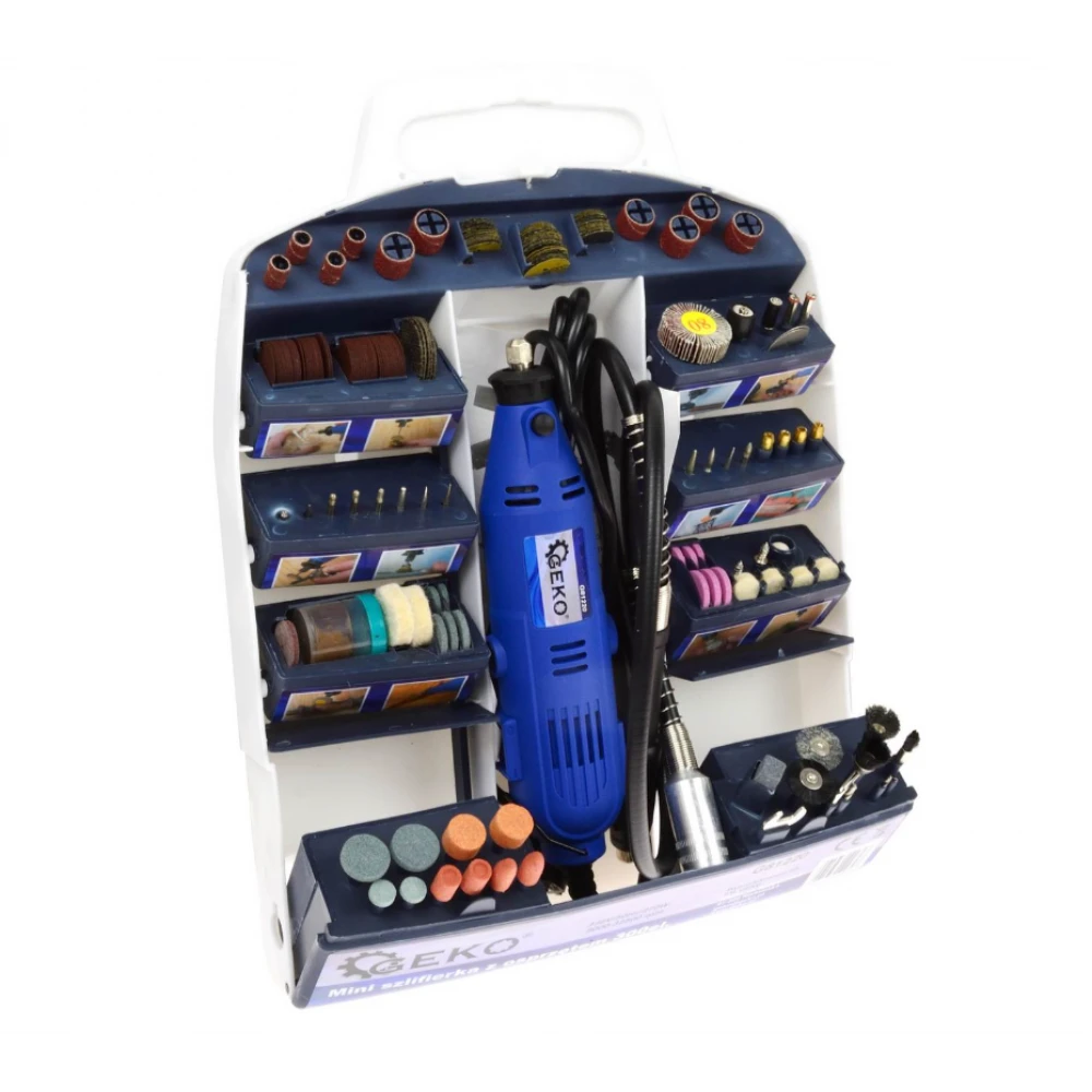 Мултифункционален прав шлайф с аксесоари 300 бр. - G81220