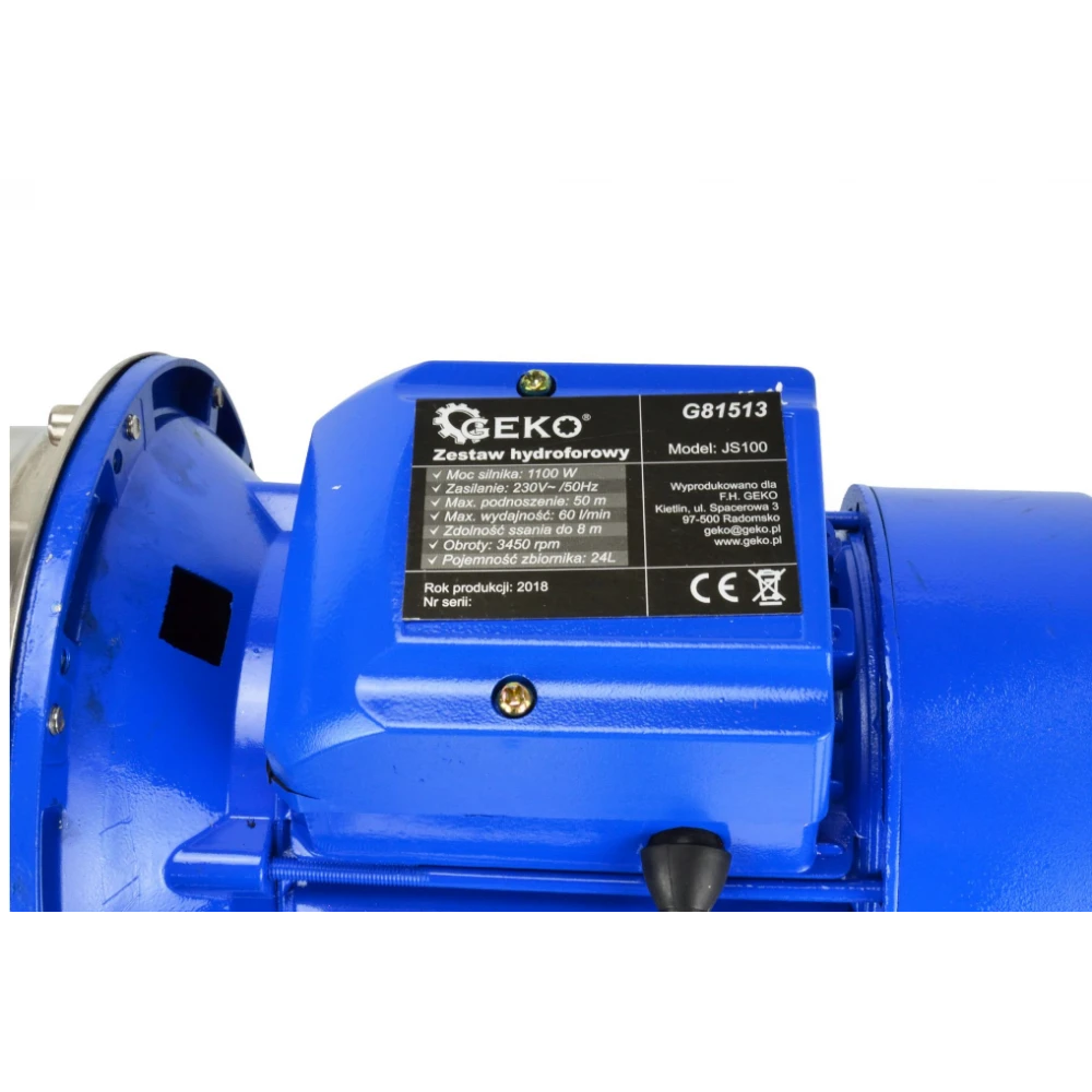 Самозасмукващата помпа от серията JS за изпомпване на чиста вода - GEKO G81513