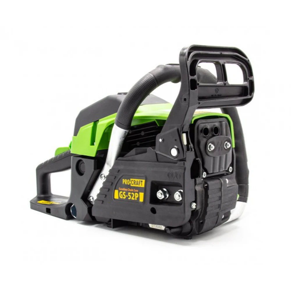 GS-52P PROCRAFT Бензинов трион, 49.3 cm³, 11 500 об./мин., 2 шини, 2 вериги (40 и 45 см)